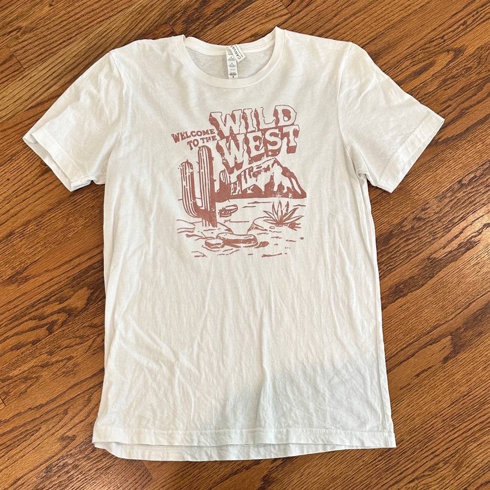 Bella Canvas White Wild West Graphic Tee